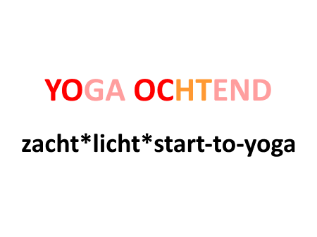 Afbeelding voor categorie Yoga - Ochtend