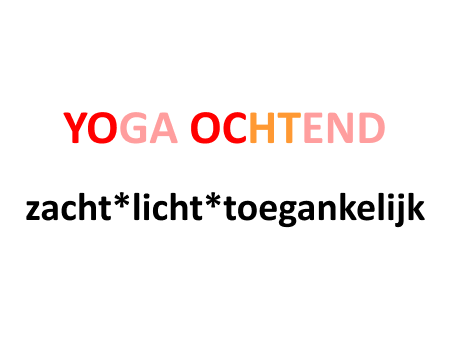 Afbeelding voor categorie Yoga - Ochtend